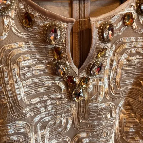 Jessica Howard Sleeveless Dress Neckline Embellishment Size 8 - Picture 2 of 5